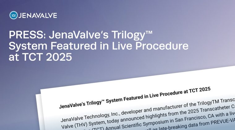 JenaValve‘s Trilogy™ System Featured in Live Procedure at TCT 2025