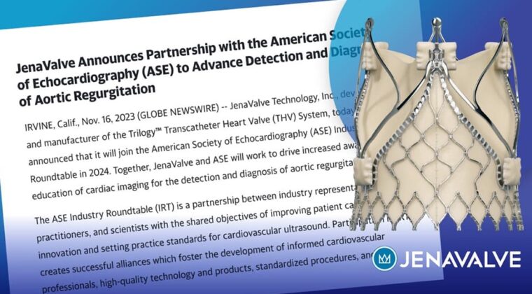 JenaValve Announces Partnership with the ASE to Advance Detection and Diagnosis of AR